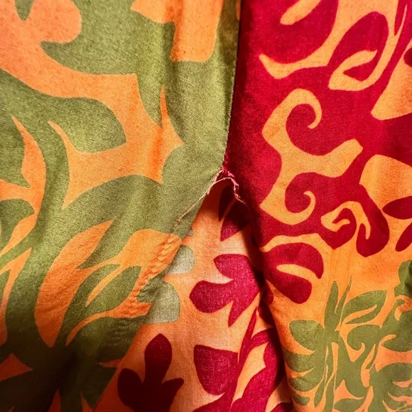 Manuhealii Red and Green Spaghetti Strap Sundress - Picture 3 of 7